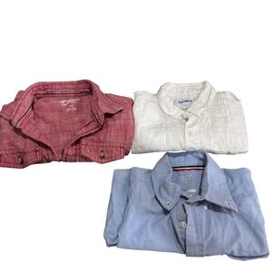 Trio of Boys Short-sleeved Button Up Shirts